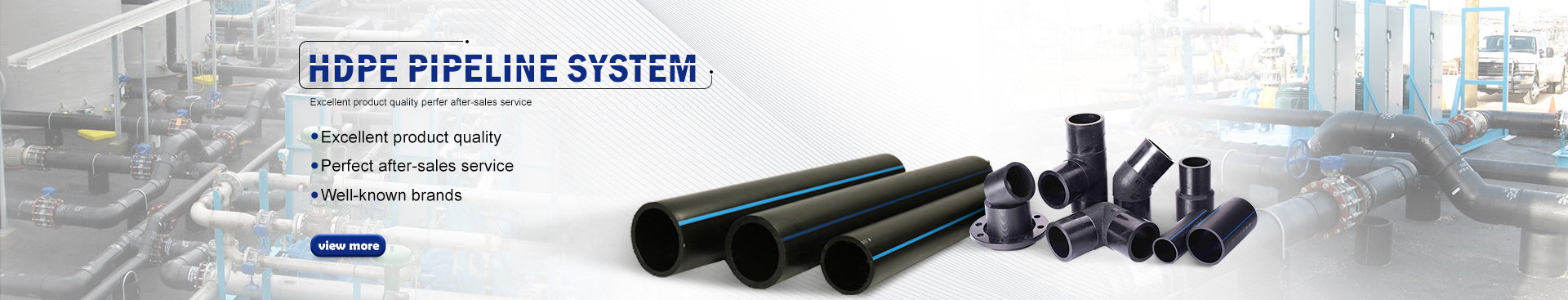 HDPE Pipe (Poly Pipe) σε μαύρο / μπλε χρώμα για παροχή νερού